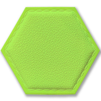 Декоративний самоклеючий шестикутник під шкіру зелений 200x230мм (1102) SW-00000742 - Інтернет-магазин спільних покупок ToGether