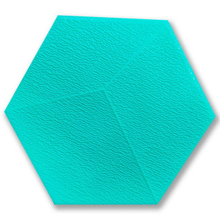 Декоративний самоклеючий шестикутник 3D ментол 200x230мм (1105) SW-00000745 - Інтернет-магазин спільних покупок ToGether