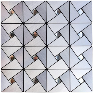 Самоклеюча алюмінієва плитка срібло зі стразами 300х300х3мм SW-00001325 (D) - Інтернет-магазин спільних покупок ToGether