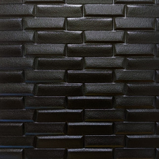 3D панель самоклеюча кладка чорна 700х770х7мм (038) SW-00000303 - Інтернет-магазин спільних покупок ToGether