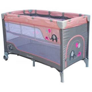 Манеж-ліжко Baby Mix HR-8052 Слоник Рожевий - Інтернет-магазин спільних покупок ToGether