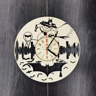 Годинник з дерева на стіну «Бетмен» - Інтернет-магазин спільних покупок ToGether