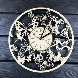 Фігурний настінний годинник «Вальс метеликів» - Інтернет-магазин спільних покупок ToGether