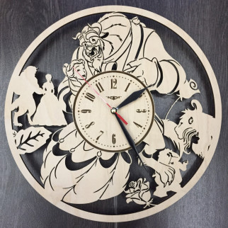Оригінальний настінний годинник «Красуня і чудовисько» - Інтернет-магазин спільних покупок ToGether