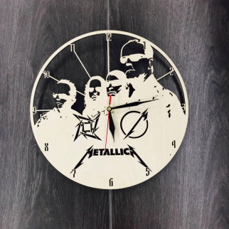 Годинник з дерева на стіну «Metallica» - Інтернет-магазин спільних покупок ToGether