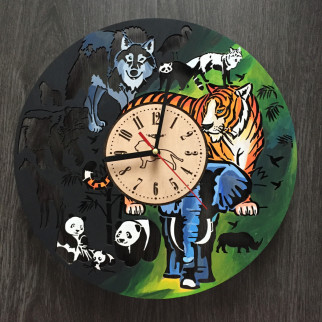 Великий круглий кольоровий настінний годинник «Джунглі» - Інтернет-магазин спільних покупок ToGether