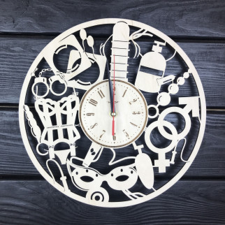 Годинник настінний дизайнерський 18+ «Для двох» - Інтернет-магазин спільних покупок ToGether