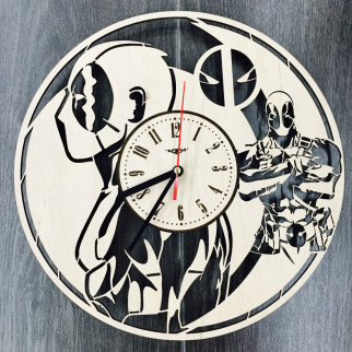 Стильний молодіжний настінний годинник «Дедпул» - Інтернет-магазин спільних покупок ToGether