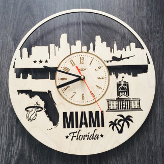 Інтер'єрний годинник на стіну «Майамі, Флорида» - Інтернет-магазин спільних покупок ToGether