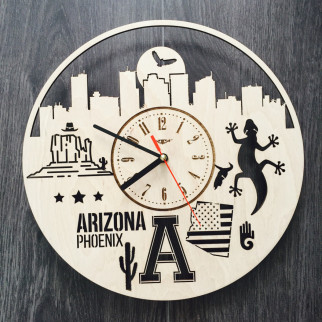 Дизайнерський годинник на стіну «Фінікс, Арізона» - Інтернет-магазин спільних покупок ToGether