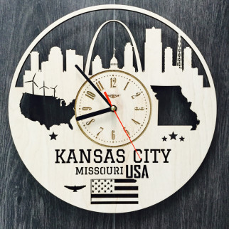 Концептуальний настінний годинник «Канзас-Сіті, Міссурі» - Інтернет-магазин спільних покупок ToGether