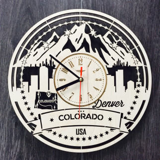Годинник настінний великий «Денвер, Колорадо» - Інтернет-магазин спільних покупок ToGether