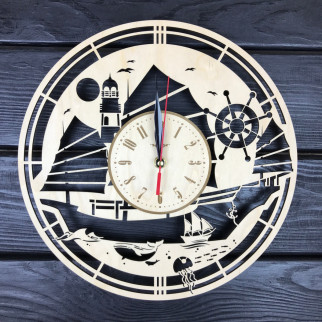 Концептуальний годинник на стіну «У відкритому морі» - Інтернет-магазин спільних покупок ToGether