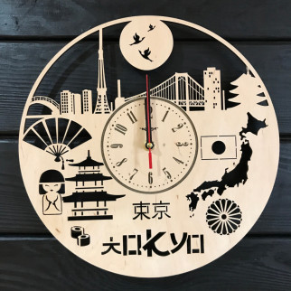 Годинник настінний з дерева «Токіо» - Інтернет-магазин спільних покупок ToGether