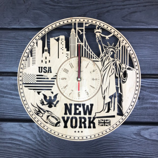 Інтер'єрний годинник на стіну «Нью-Йорк» - Інтернет-магазин спільних покупок ToGether