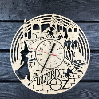 Годинник настінний з дерева за мотивами «Чарівник країни Оз» - Інтернет-магазин спільних покупок ToGether