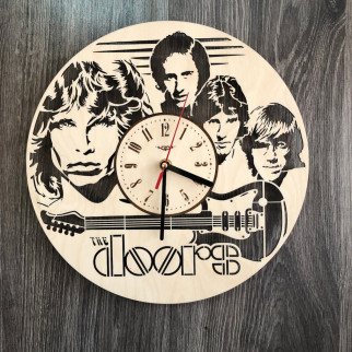 Безшумний настінний годинник з дерева «The Doors» - Інтернет-магазин спільних покупок ToGether