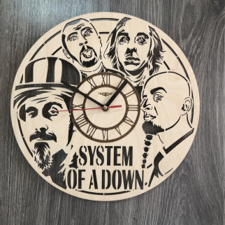 Концептуальний настінний годинник в інтер'єр «System of a Down» - Інтернет-магазин спільних покупок ToGether