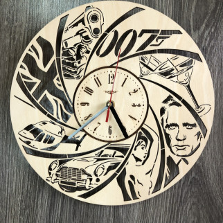 Тематичний настінний годинник в інтер'єр «Джеймс Бонд» - Інтернет-магазин спільних покупок ToGether