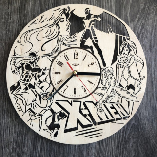 Дизайнерський настінний годинник з дерева «Люди Ікс» - Інтернет-магазин спільних покупок ToGether