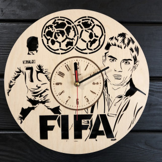 Годинник настінний з дерева «FIFA» - Інтернет-магазин спільних покупок ToGether