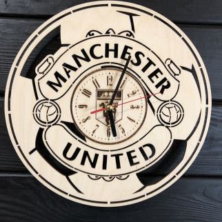 Концептуальний настінний годинник в інтер'єр «Manchester United» - Інтернет-магазин спільних покупок ToGether