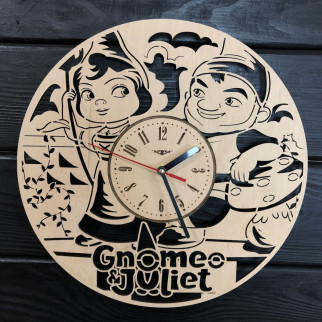 Дитячий годинник настінний дерев'яний «Гномео і Джульєтта» - Інтернет-магазин спільних покупок ToGether