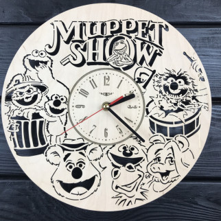 Дитячий круглий безшумний настінний годинник «Маппет шоу» - Інтернет-магазин спільних покупок ToGether