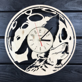 Концептуальний настінний годинник з дерева «Повний місяць» - Інтернет-магазин спільних покупок ToGether