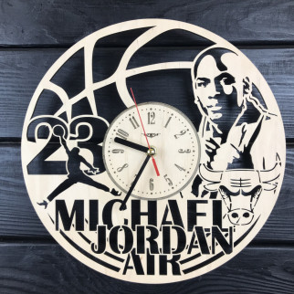 Годинник з натурального дерева настінний «Майкл Джордан» - Інтернет-магазин спільних покупок ToGether