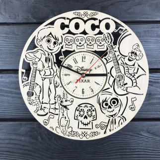 Дитячий настінний годинник з дерева «Таємниця Коко» - Інтернет-магазин спільних покупок ToGether