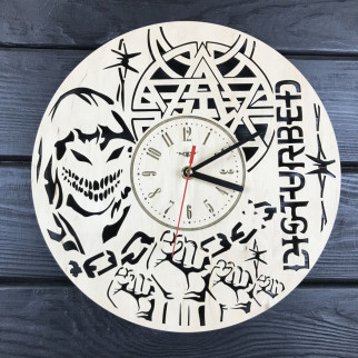 Концептуальний настінний годинник з дерева «Disturbed» - Інтернет-магазин спільних покупок ToGether