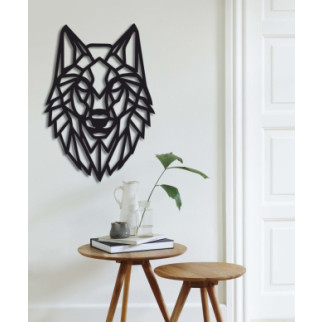 Геометричне настінне дерев'яне панно «Вовк» - Інтернет-магазин спільних покупок ToGether
