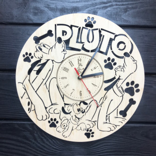 Дитячий дерев'яний годинник на стіну «Pluto» - Інтернет-магазин спільних покупок ToGether