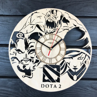 Тематичний дерев'яний годинник на стіну «Dota 2» - Інтернет-магазин спільних покупок ToGether