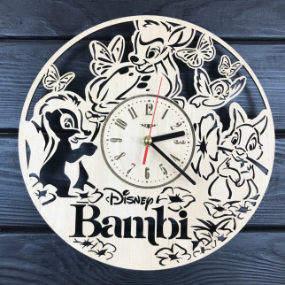 Дитячий настінний годинник з дерева «Бембі» - Інтернет-магазин спільних покупок ToGether