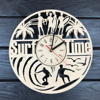 Тематичний годинник з дерева «Серфінг» - Інтернет-магазин спільних покупок ToGether