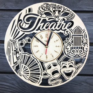 Концептуальний дерев'яний годинник «Театр» - Інтернет-магазин спільних покупок ToGether