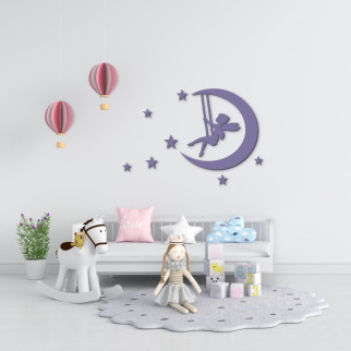 Настінна декоративна абстракція в дитячу кімнату «Фея» - Інтернет-магазин спільних покупок ToGether