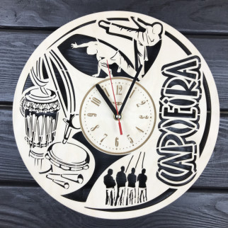 Оригінальний дерев'яний годинник на стіну «Капоейра» - Інтернет-магазин спільних покупок ToGether