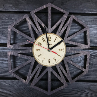 Дерев'яний геометричний годинник на стіну - Інтернет-магазин спільних покупок ToGether
