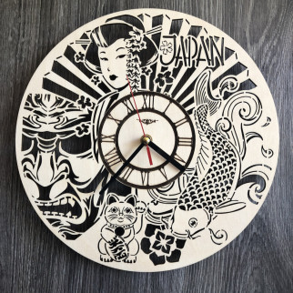 Оригінальний настінний годинник на японську тематику - Інтернет-магазин спільних покупок ToGether