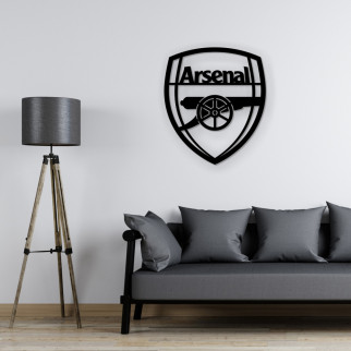 Дерев'яна футбольна емблема на стіну «Арсенал» - Інтернет-магазин спільних покупок ToGether