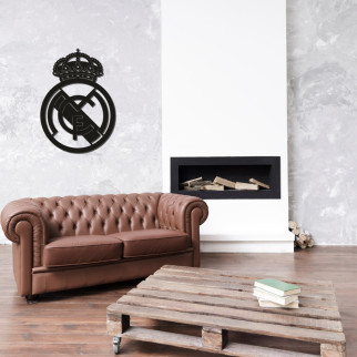Дерев'яний футбольний герб «Реал Мадрид» - Інтернет-магазин спільних покупок ToGether