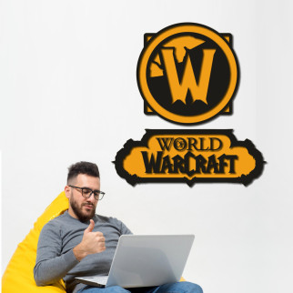 Дерев'яний декор на стіну на тему відеоігри «World of Warcraft» - Інтернет-магазин спільних покупок ToGether