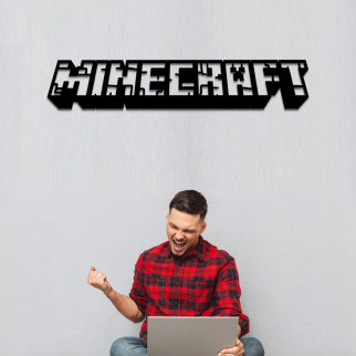 Дерев'яний настінний напис в інтер'єр «Minecraft» - Інтернет-магазин спільних покупок ToGether