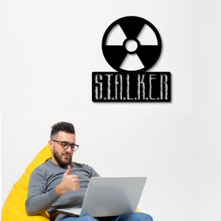 Настінна абстракція з дерева на тему відеоігри «Stalker» - Інтернет-магазин спільних покупок ToGether