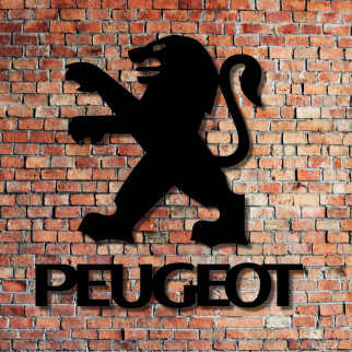 Інтер'єрний настінний значок Peugeot з дерева - Інтернет-магазин спільних покупок ToGether