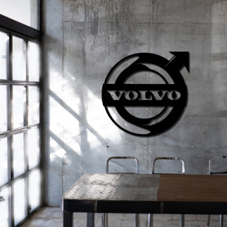 Інтер'єрний деревяний значок Volvo на стіну - Інтернет-магазин спільних покупок ToGether