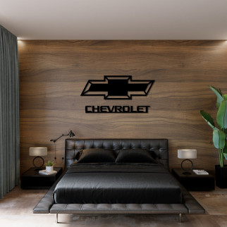 Декоративний дерев'яний логотип Chevrolet на стіну - Інтернет-магазин спільних покупок ToGether